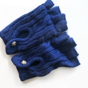 Michael Kors, Navy gloves, embossed buttons